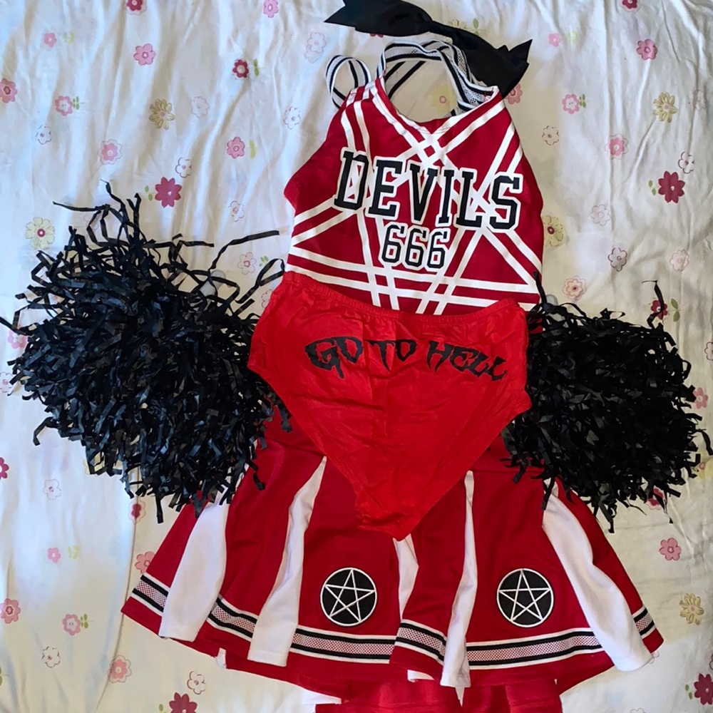 Dolls kills Satan cheerleader costume size small